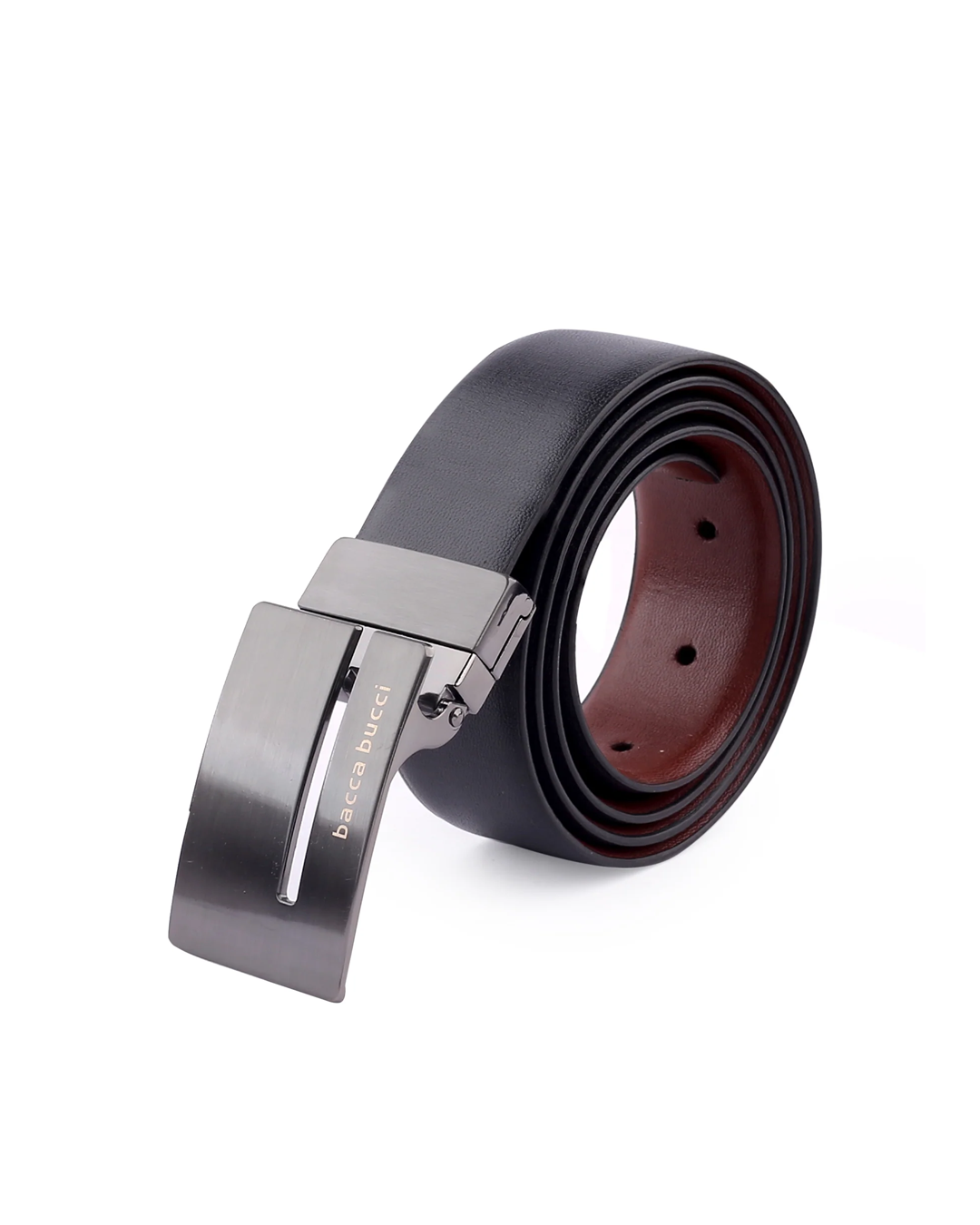 Bacca Bucci Auto reversible dress belt with Genuine Leather