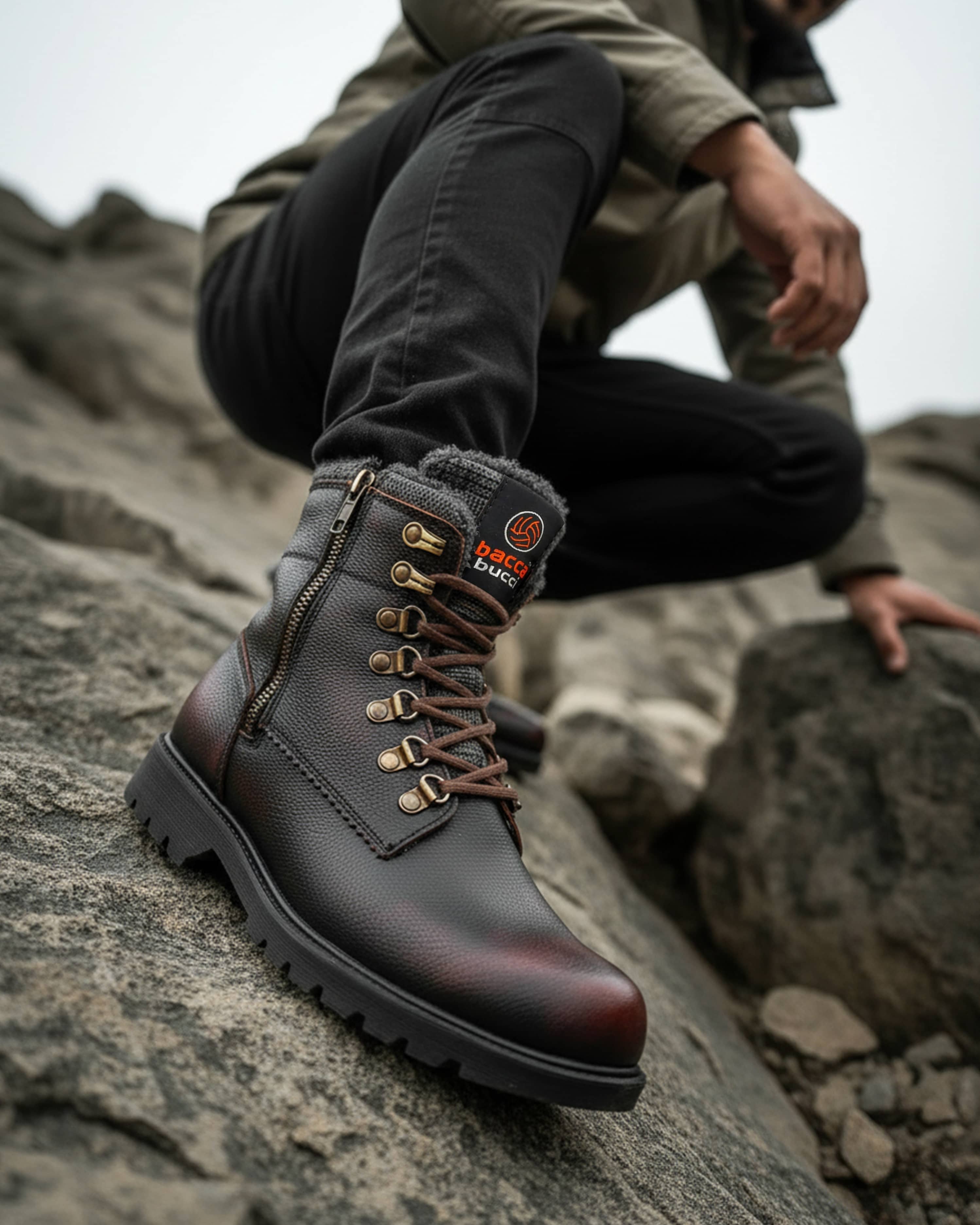 Snow Boots for Men | Bacca Bucci Snowman | Waterproof 7 Eye