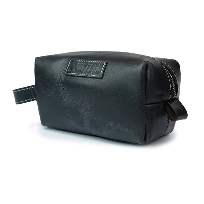 Genuine Leather Traveling toiletry Bag, Dopp Kit or Cosmetic Bag