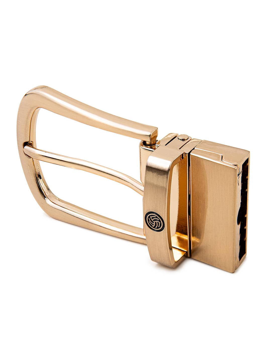 Bacca Bucci Men's 35 MM Nickle-Free Reversible Clamp Belt Buckle with Branding