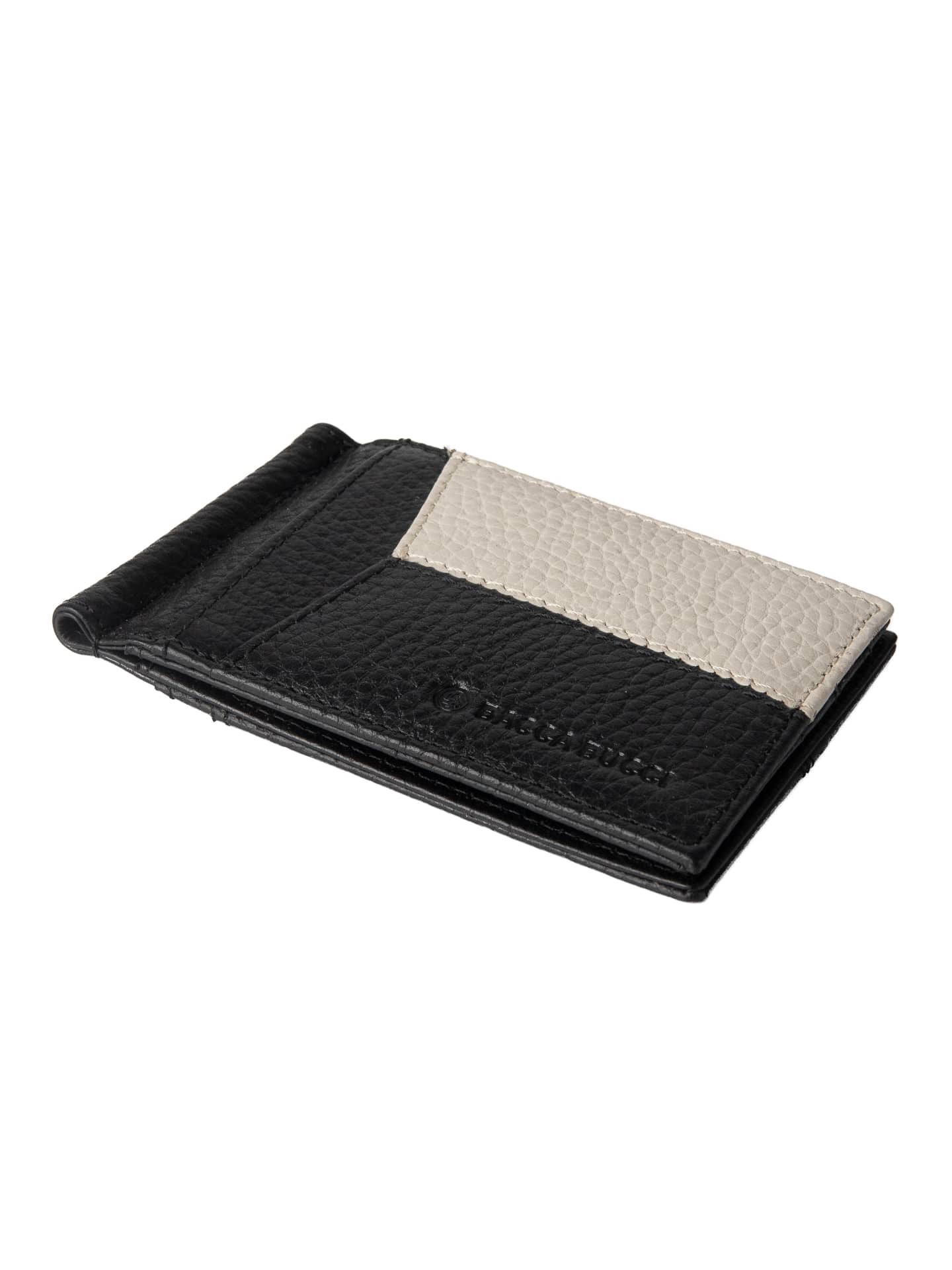 Bacca Bucci Slim Genuine Leather Wallet with Money Clipper