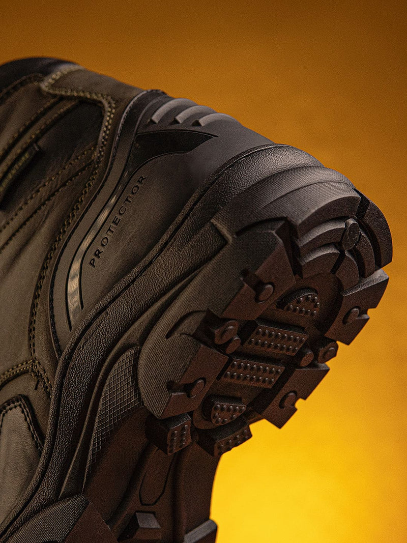 Protector Men Boots Bacca Bucci PROTECTOR Leather Motorcycle Boots for Men