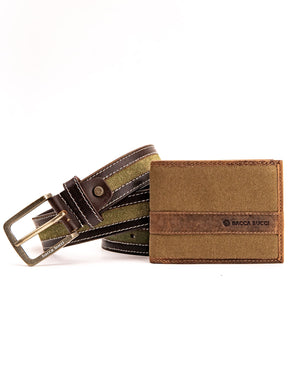 Bacca Bucci Premium Gift Combo: Classic Wallet & Stylish Belt in Elegant Wooden Box