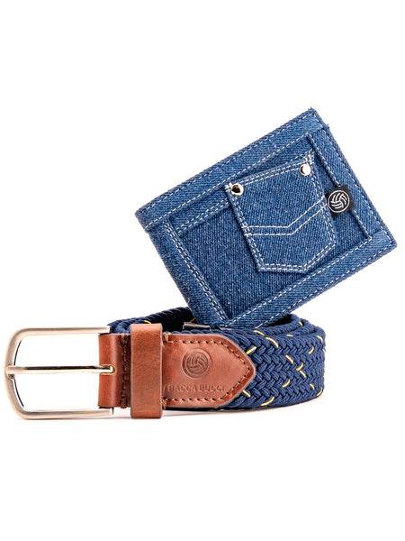 Bacca Bucci Premium Gift Combo: Classic Wallet & Stylish Belt in Elegant Wooden Box