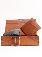 Bacca Bucci Premium Gift Combo: Classic Wallet & Stylish Belt in Elegant Wooden Box