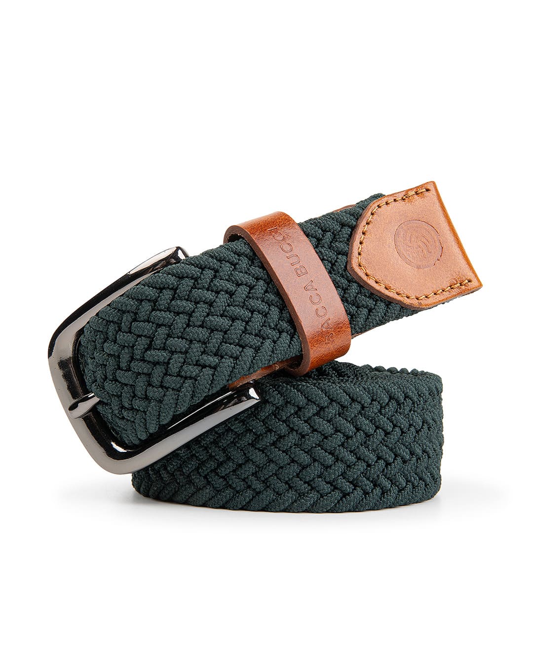 Bacca Bucci Men's Premium Elastic Braided Stretch Belt—Perfect for Golf, Casual, and Everyday Wear