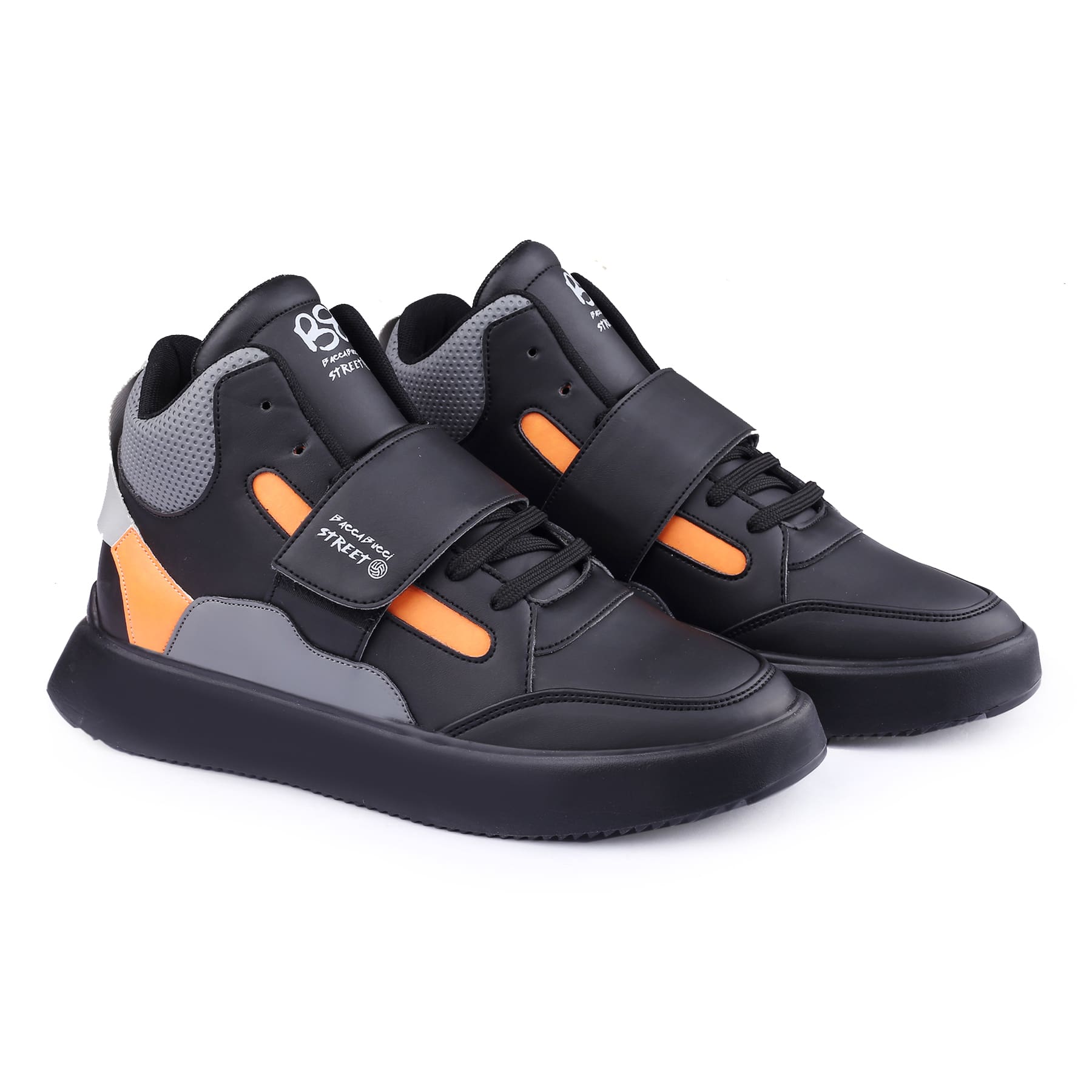 Bacca Bucci STREETOLOGY High-top Streetwear Sneakers with Hook & Look Vamp