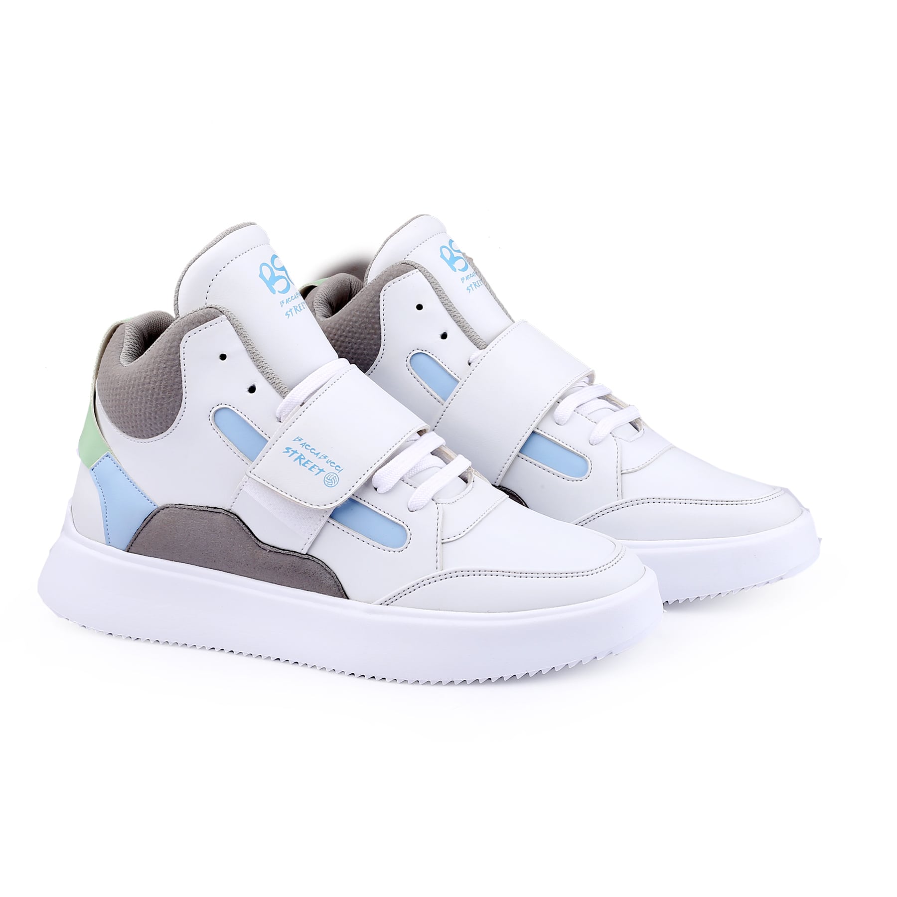 Bacca Bucci STREETOLOGY High-top Streetwear Sneakers with Hook & Look Vamp