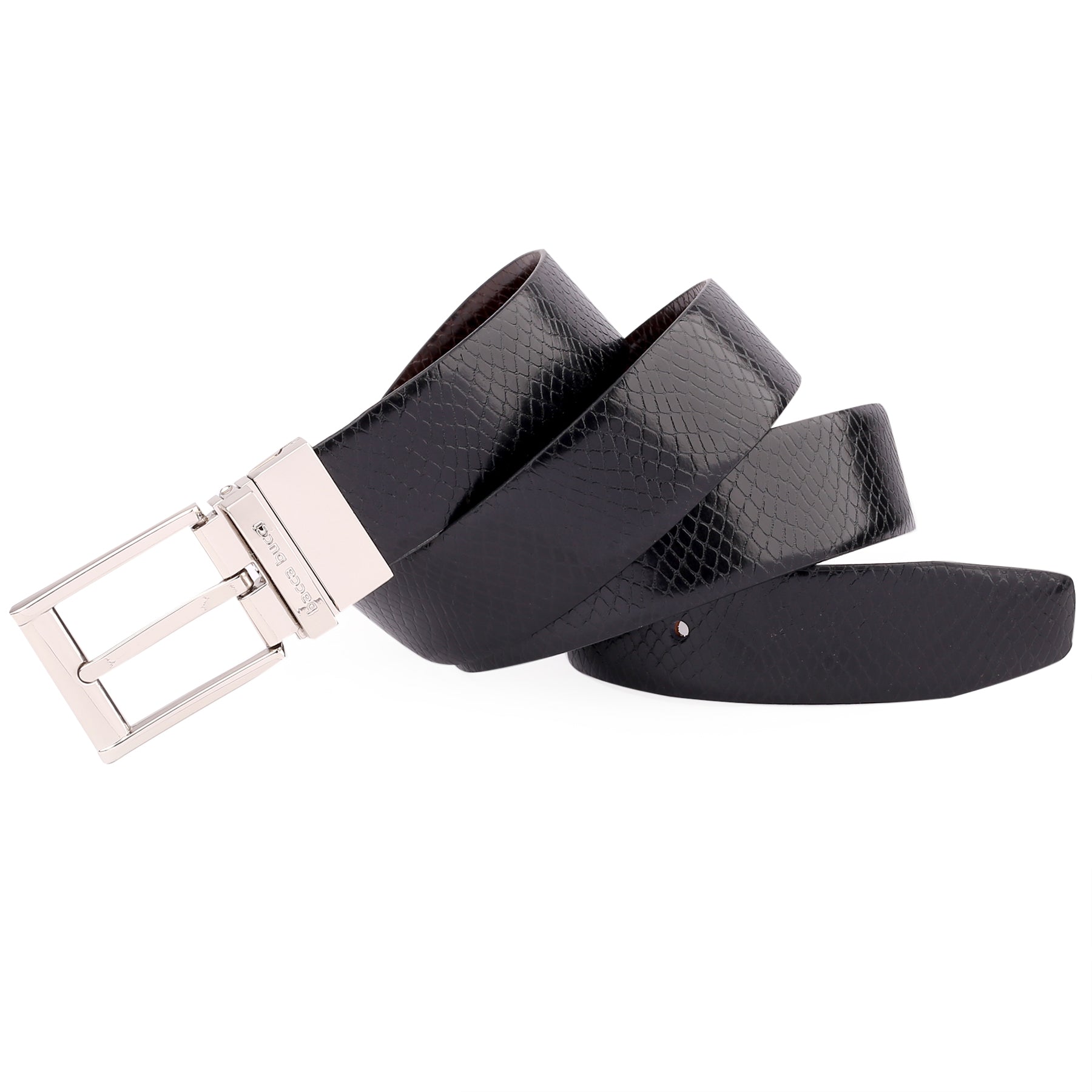 Bacca Bucci Auto reversible dress belt with Genuine Leather