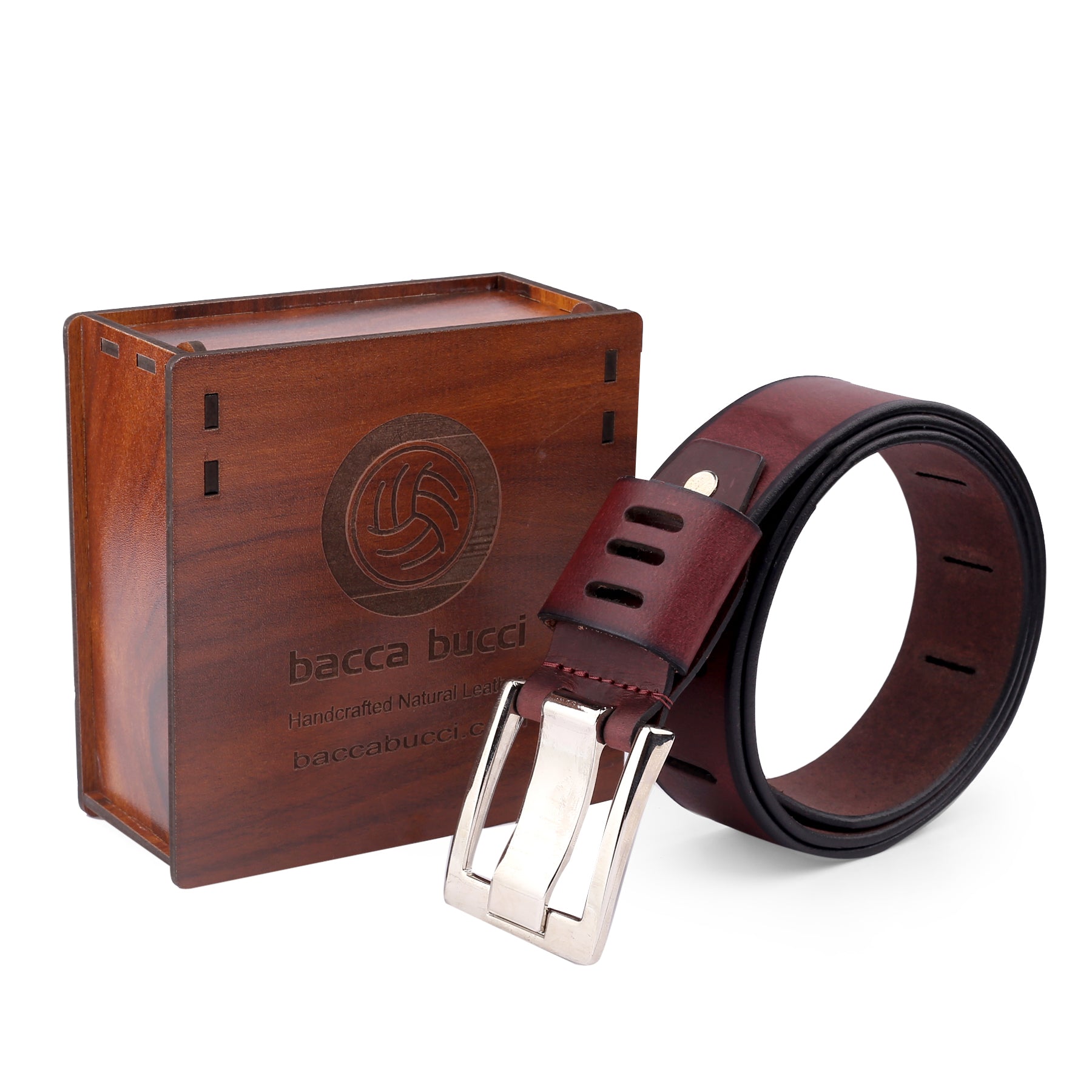 Bacca Bucci Full grain genuine leather Work Belt for Men