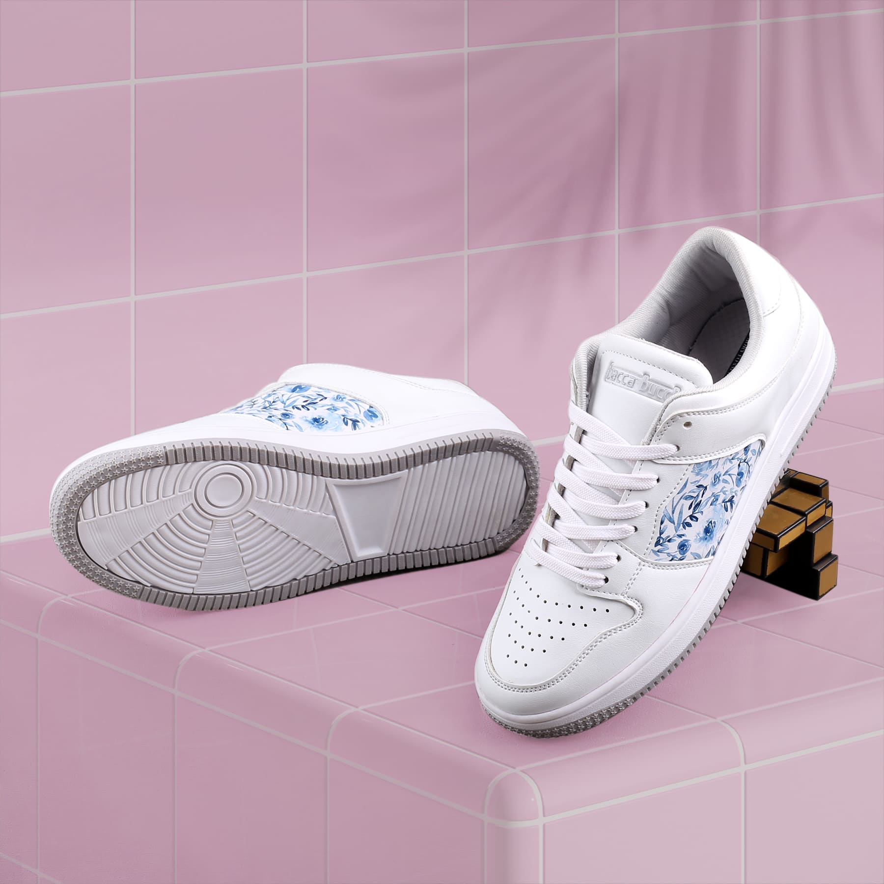 Bacca Bucci BLISS Low Top Flat Sole Fashion Women's Sneakers with Digital Prints