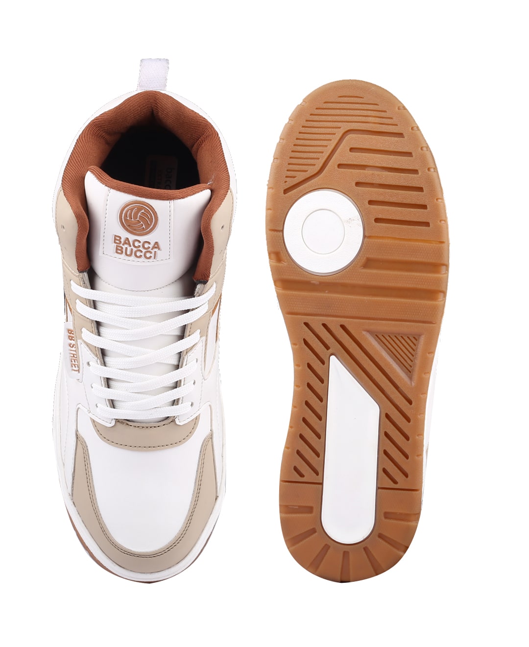 Bacca Bucci Cappuccino Skystompers: Retro High-Top Charm with Modern Comfort Tech