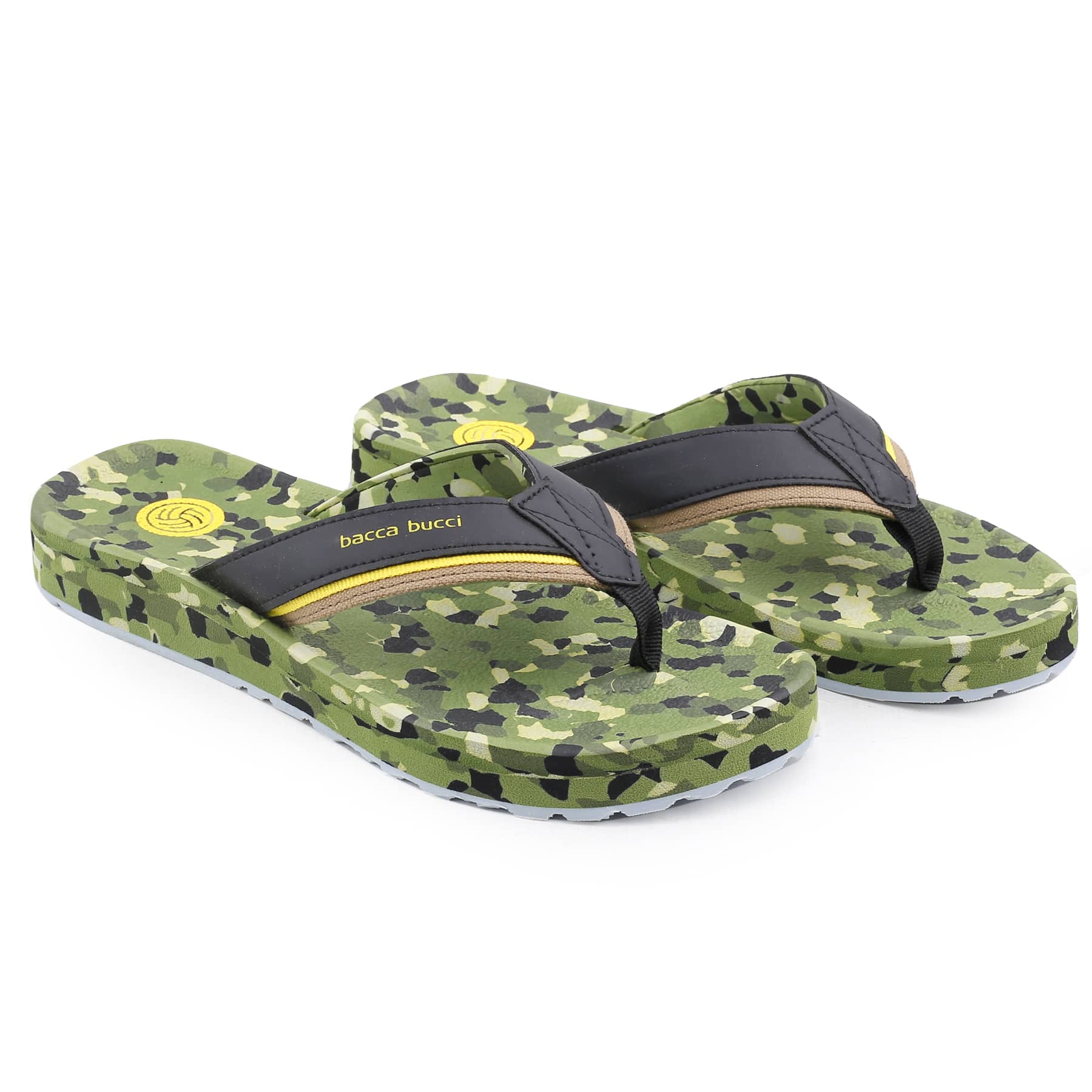 Bacca Bucci MILITARY Sports Slippers with Comfort Orthotic Thong Cloud Flip-Flop for Men