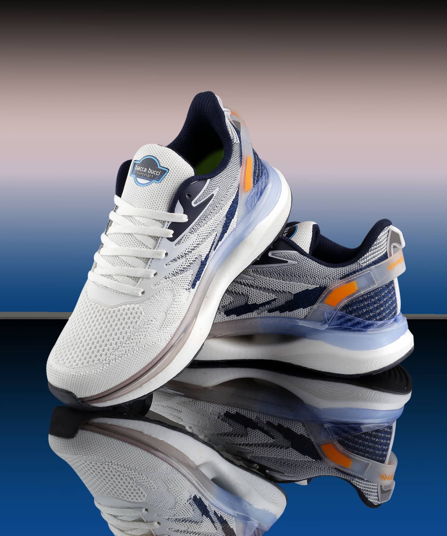 Bacca Bucci HYPERSOFT SERIES with Ultra-Rebounce Outsole & Iconic Breathable Engineered Knit Upper Running Shoes