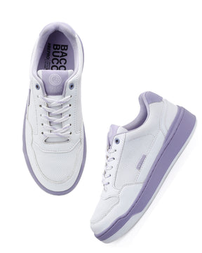 Bacca Bucci Women’s Vibe City Sneakers – Lavender and Blush Pink