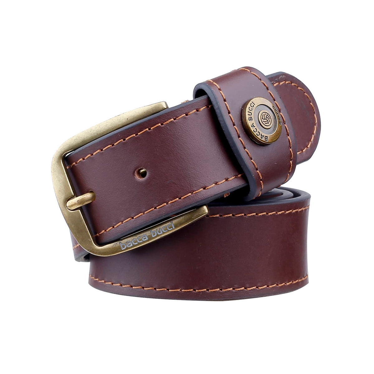 Bacca Bucci Thick and Rugged Genuine Leather Casual jeans Belt for Men