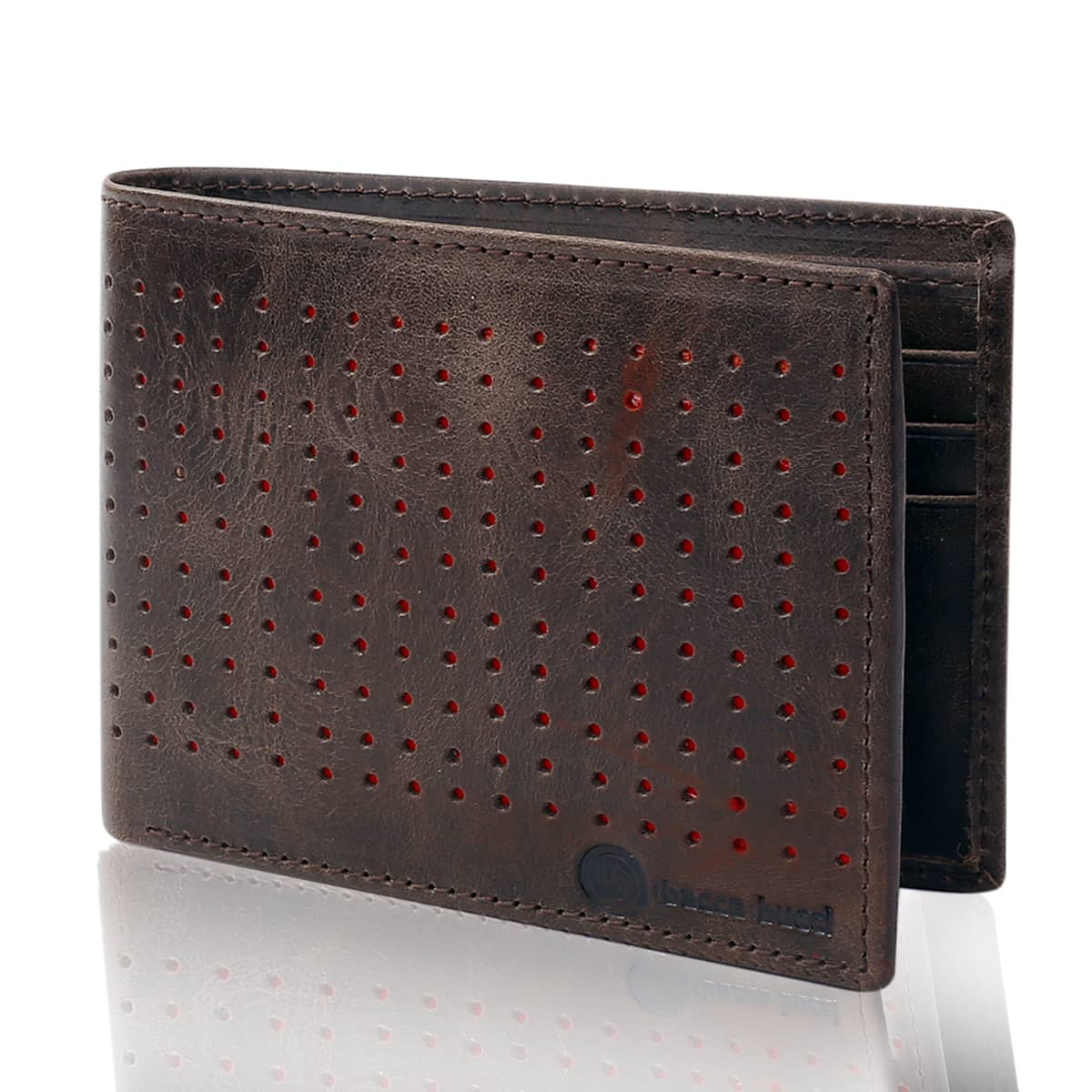 Bacca Bucci Leather Series Textured Bifold Wallet for Men