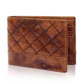 Bacca Bucci Leather Series Textured Bifold Wallet for Men