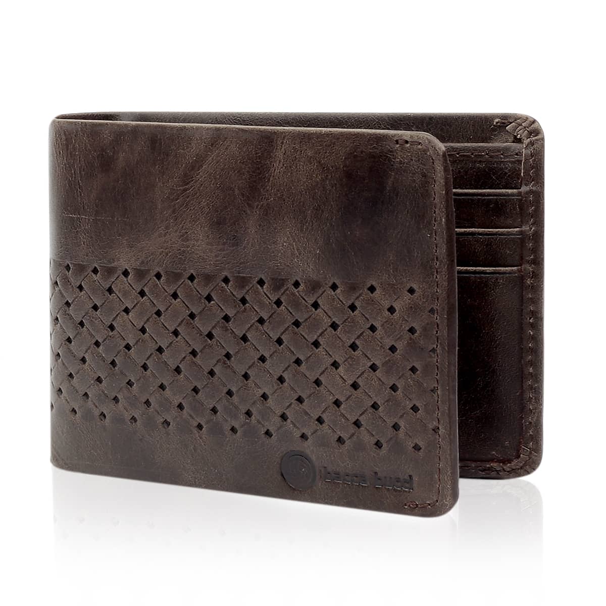 Bacca Bucci Leather Series Textured Bifold Wallet for Men