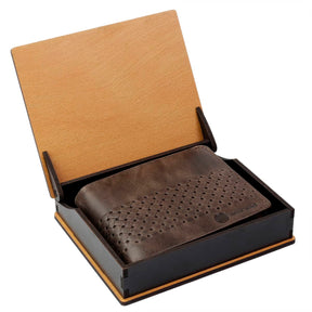 Bacca Bucci Leather Series Textured Bifold Wallet for Men