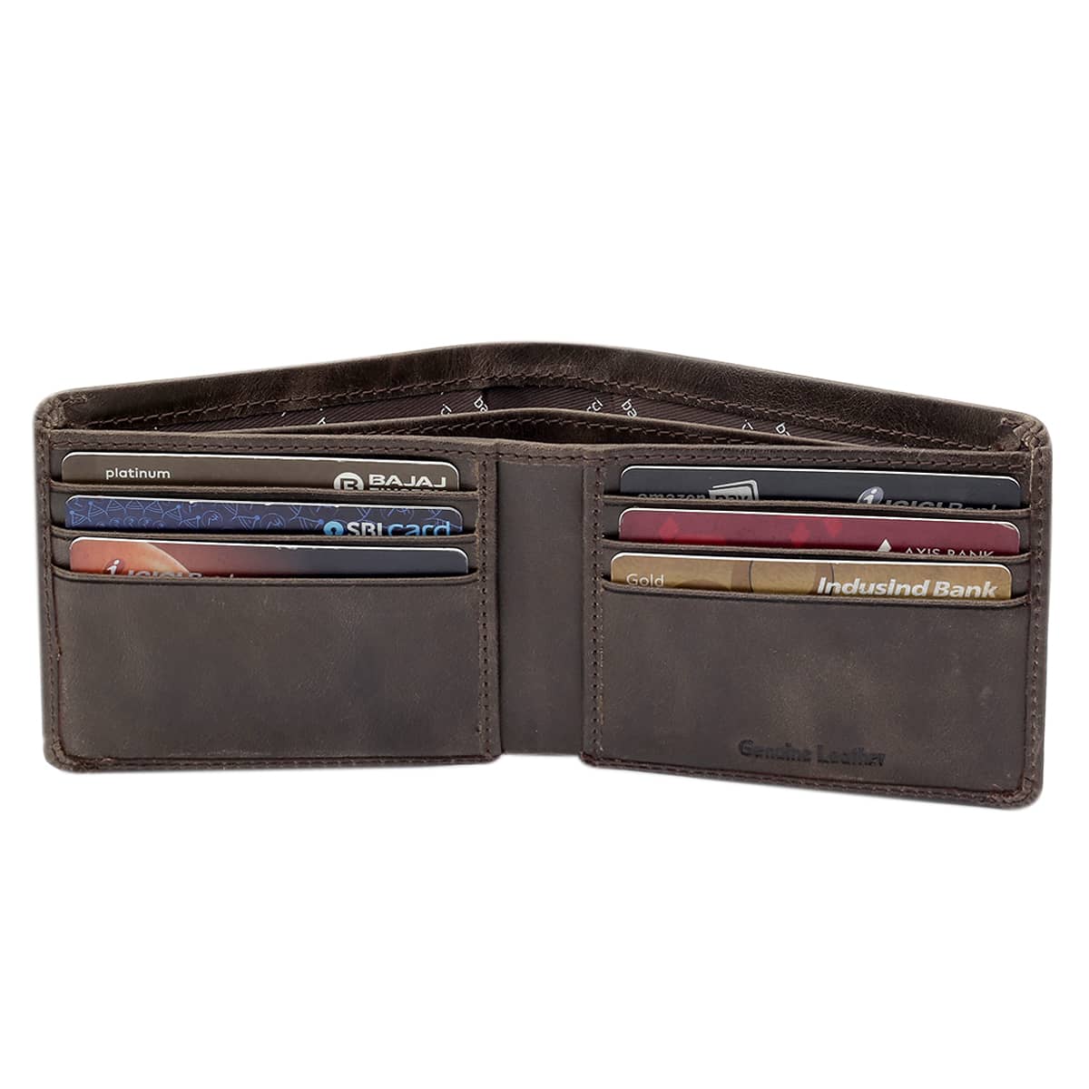 Bacca Bucci Leather Series Textured Bifold Wallet for Men