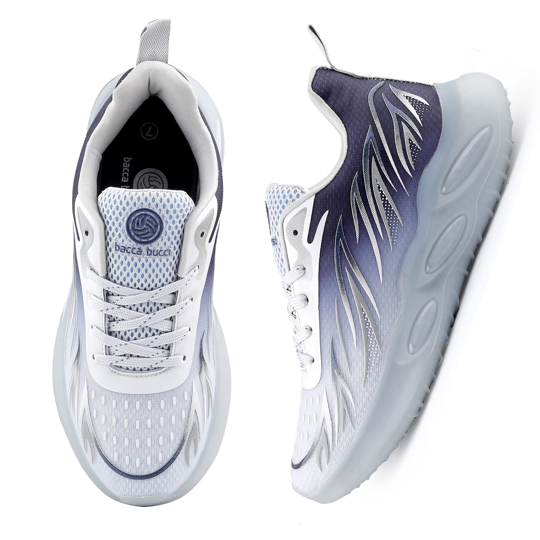 Bacca Bucci INTENSITY with Breathable Engineered Fishnet Upper & TPU Rebounce Outsole Running Shoes