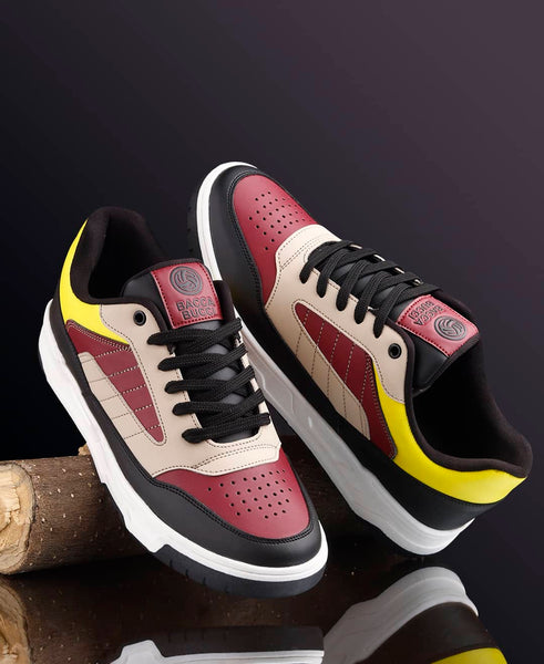 Bacca Bucci Downtown Dynamo Low-Top Sneakers: A Symphony of Style with Flat Outsole and Vibrant Color Blocking