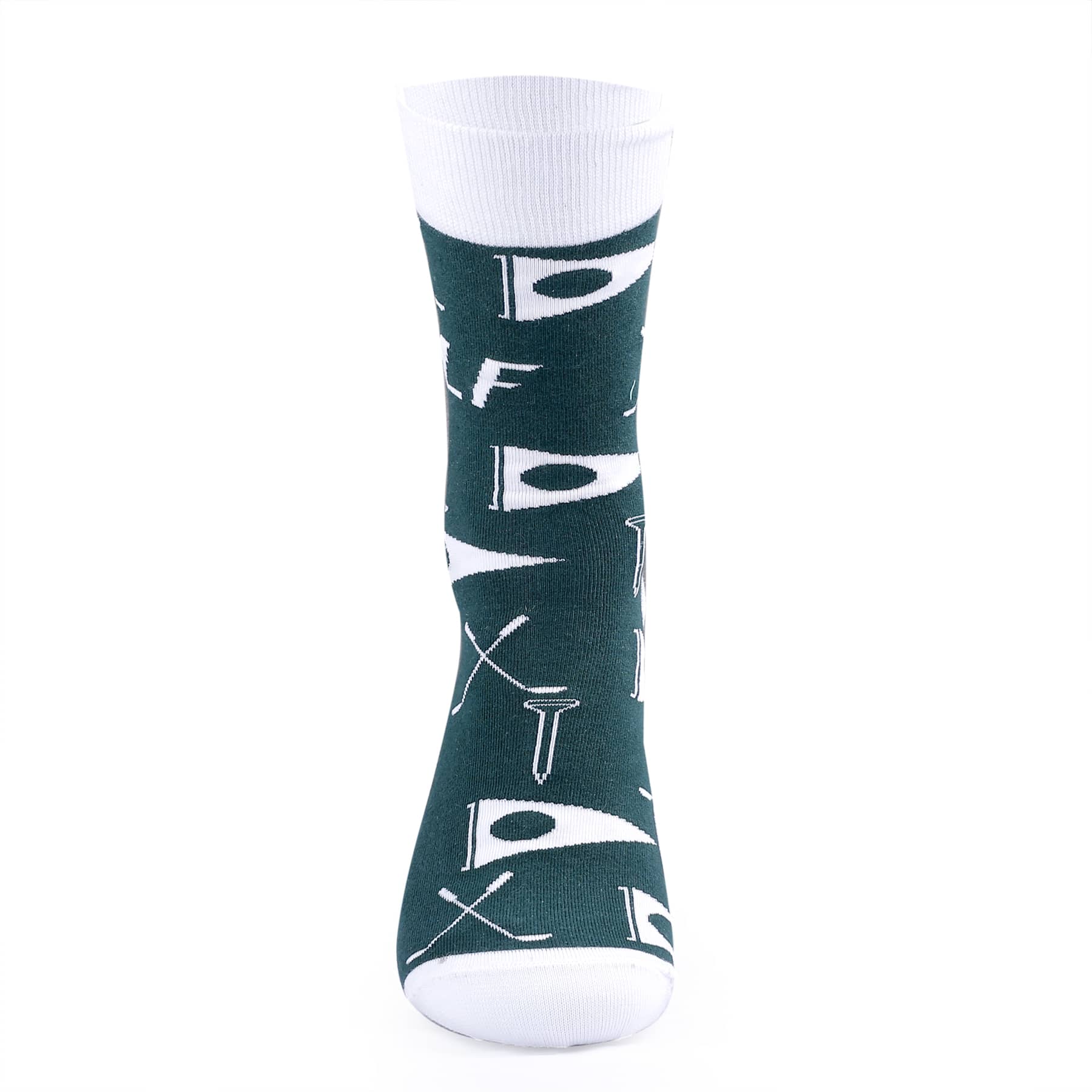 Bacca Bucci Crew Length Dress Socks for Men (1 Pair)-Golf