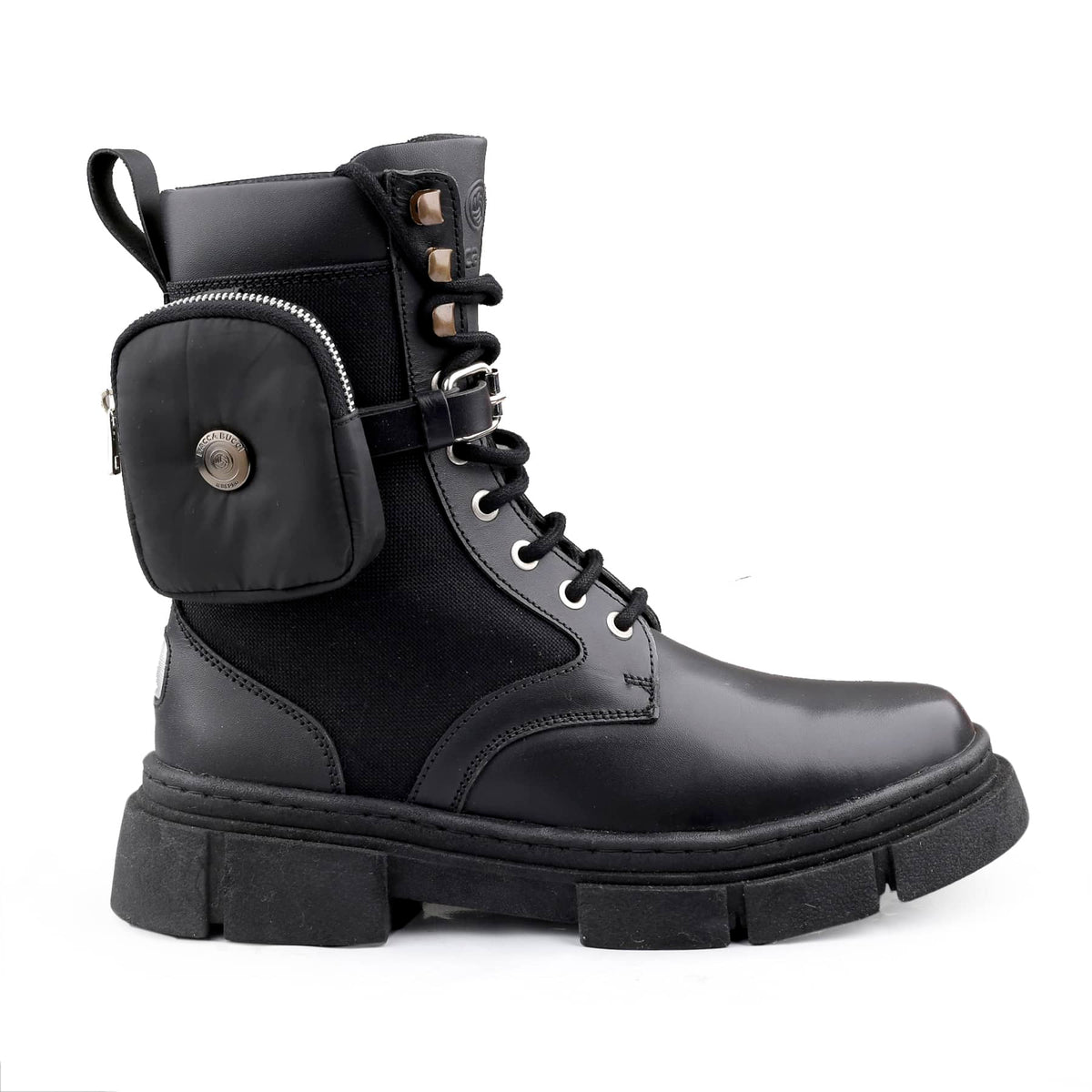 Combat Boots | Bacca Bucci Assassin | Brushed Leather Combat Boots with ...