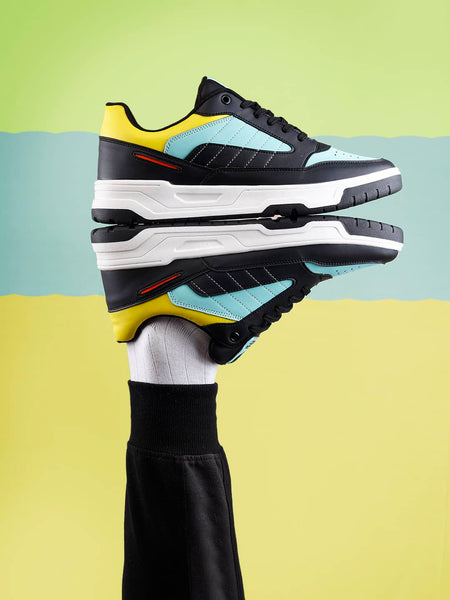 Bacca Bucci Downtown Dynamo Low-Top Sneakers: A Symphony of Style with Flat Outsole and Vibrant Color Blocking