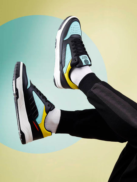 Bacca Bucci Downtown Dynamo Low-Top Sneakers: A Symphony of Style with Flat Outsole and Vibrant Color Blocking