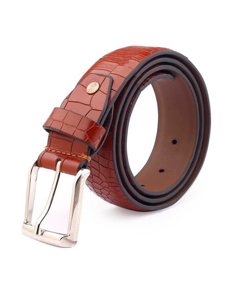 Bacca Bucci Men's Premium Leather Belt - 35mm Handcrafted Strap with Classic Imported Pin Buckle, Presented in Exclusive Wooden Gift Box