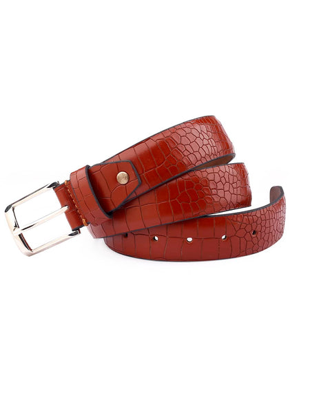 Bacca Bucci Men's Premium Leather Belt - 35mm Handcrafted Strap with Classic Imported Pin Buckle, Presented in Exclusive Wooden Gift Box