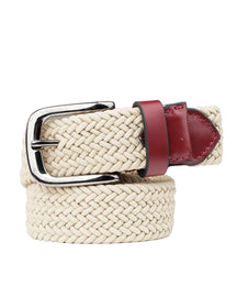 Bacca Bucci Men's Premium Elastic Braided Stretch Belt—Perfect for Golf, Casual, and Everyday Wear