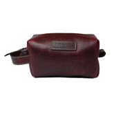 Bacca Bucci Genuine Leather Traveling toiletry Bag, Italian Classy Dopp Kit and Shaving Kit Bag for Men, Cosmetic Bag for Women or Organizers