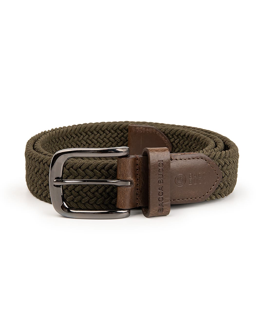 Bacca Bucci Men's Premium Elastic Braided Stretch Belt—Perfect for Golf, Casual, and Everyday Wear
