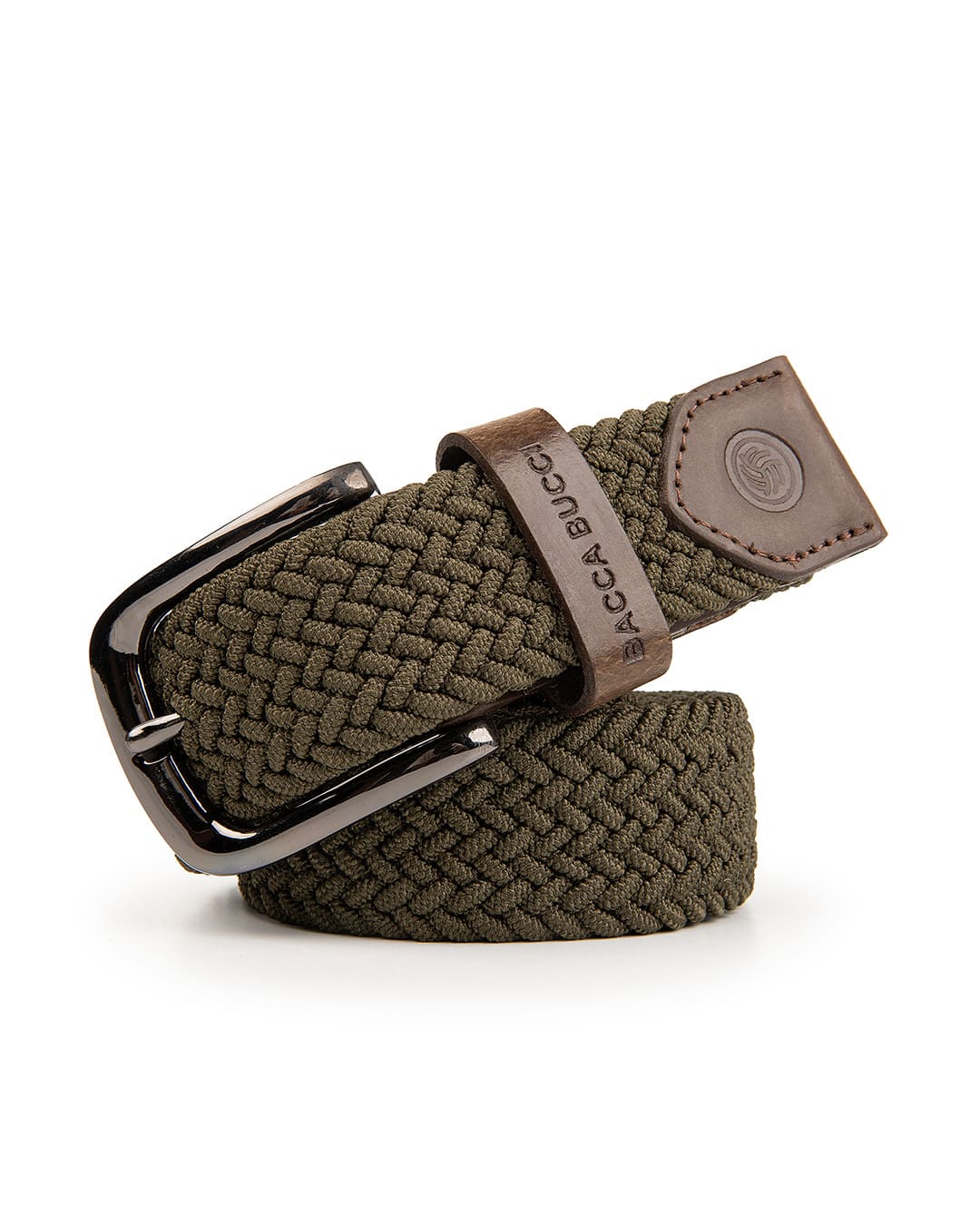 Bacca Bucci Men's Premium Elastic Braided Stretch Belt—Perfect for Golf, Casual, and Everyday Wear