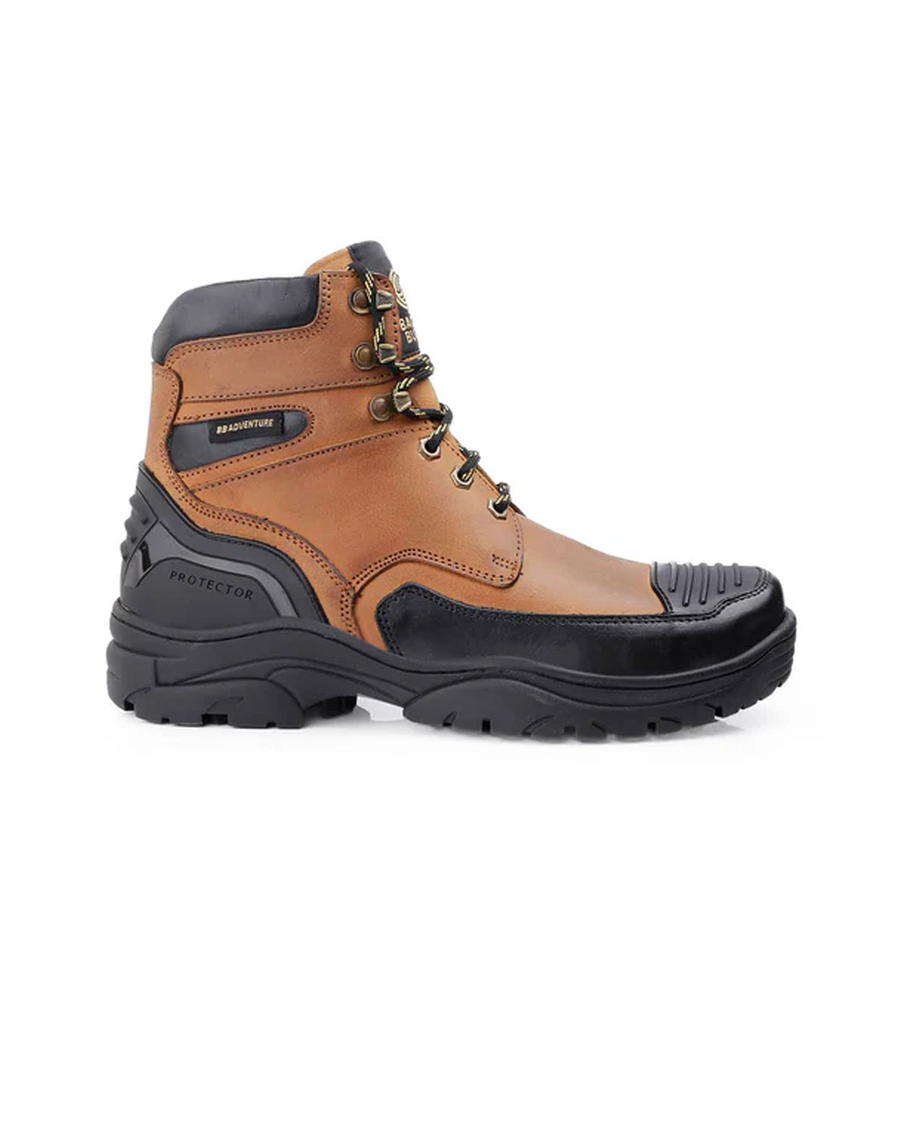 Protector Men Boots Bacca Bucci PROTECTOR Leather Motorcycle Boots for Men