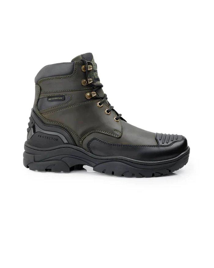 Protector Men Boots Bacca Bucci PROTECTOR Leather Motorcycle Boots for Men