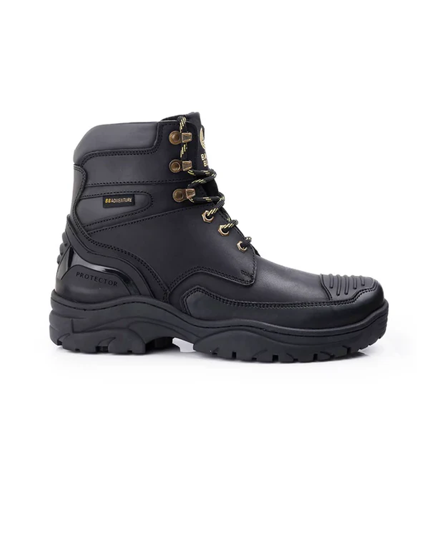 Protector Men Boots Bacca Bucci PROTECTOR Leather Motorcycle Boots for Men