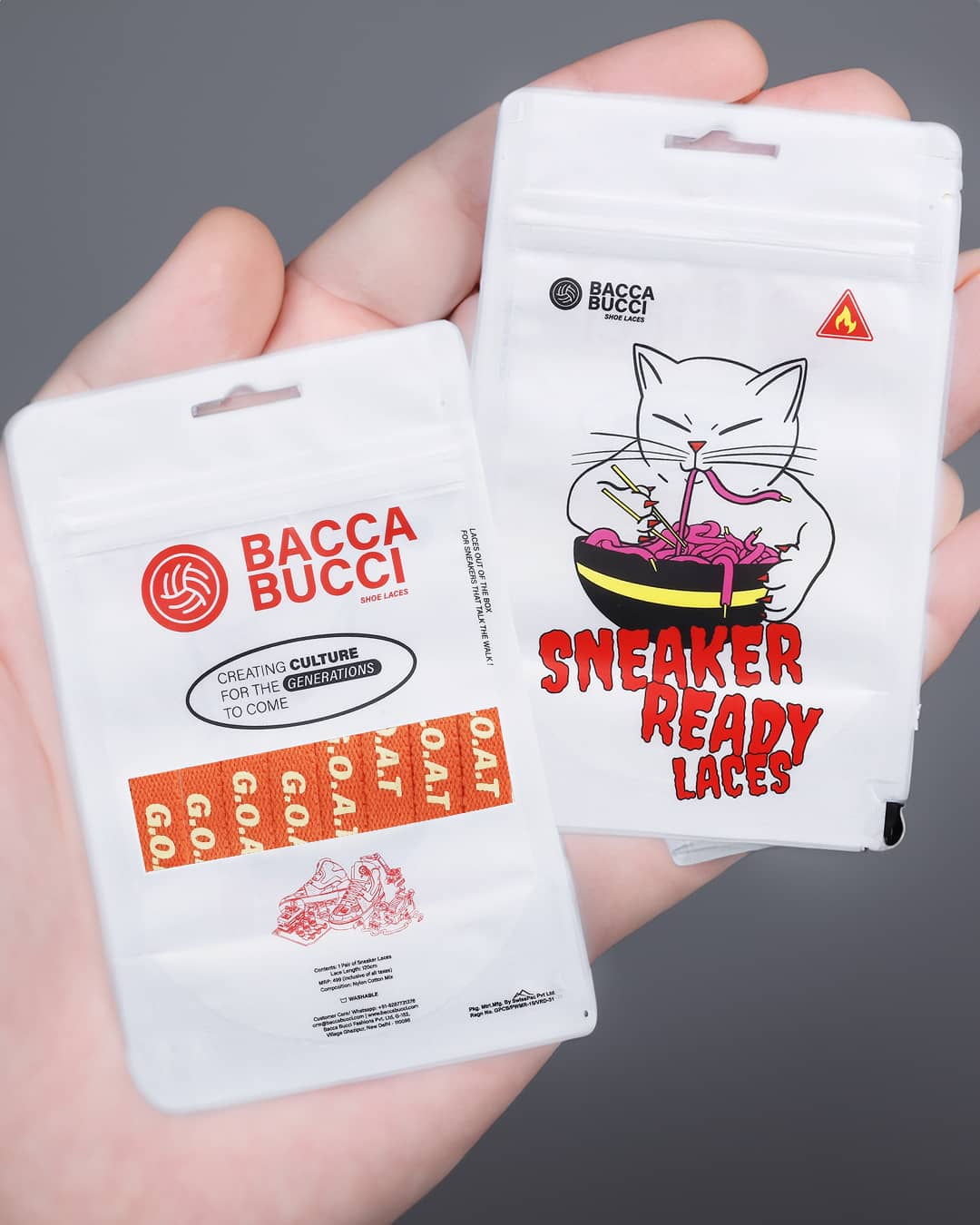 Bacca Bucci "G.O.A.T" Sneaker Laces