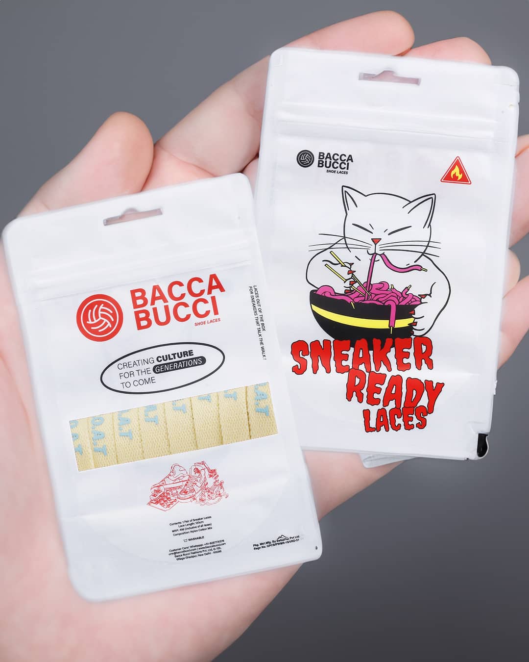 Bacca Bucci "G.O.A.T" Sneaker Laces