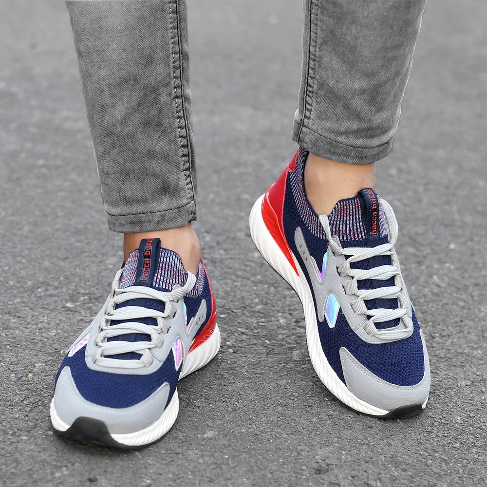 colour blocked sneakers