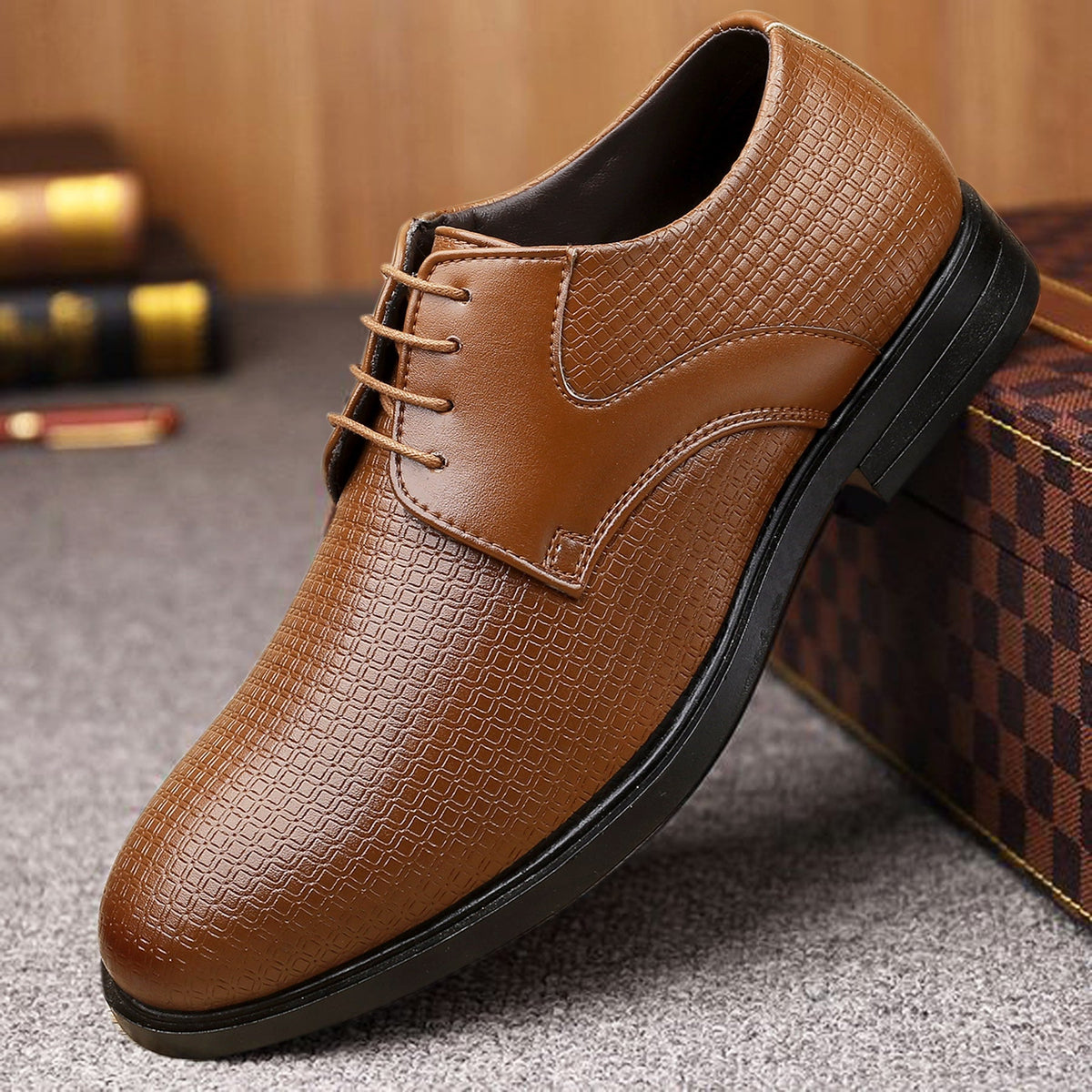 Brown smart shoes cheap