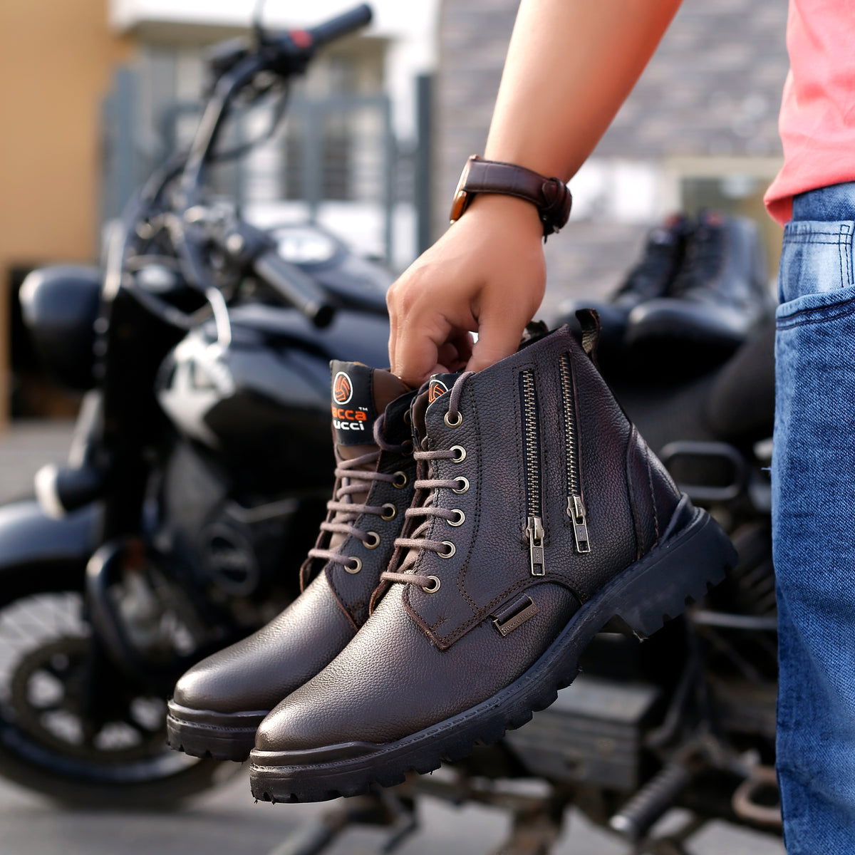 military boots, leather boots, leather boots for men, genuine leather boots 