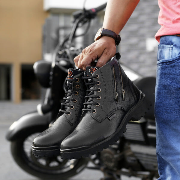 military boots, leather boots, leather boots for men, genuine leather boots, black leather boots