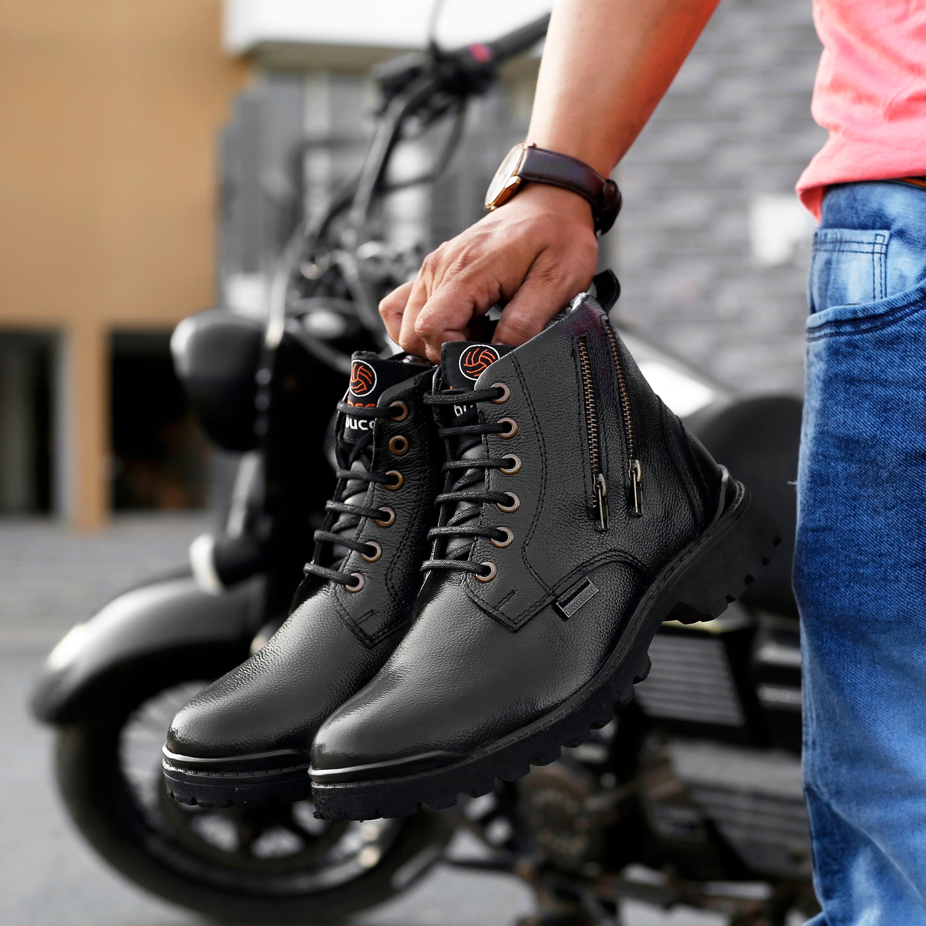 military boots, leather boots, leather boots for men, genuine leather boots 