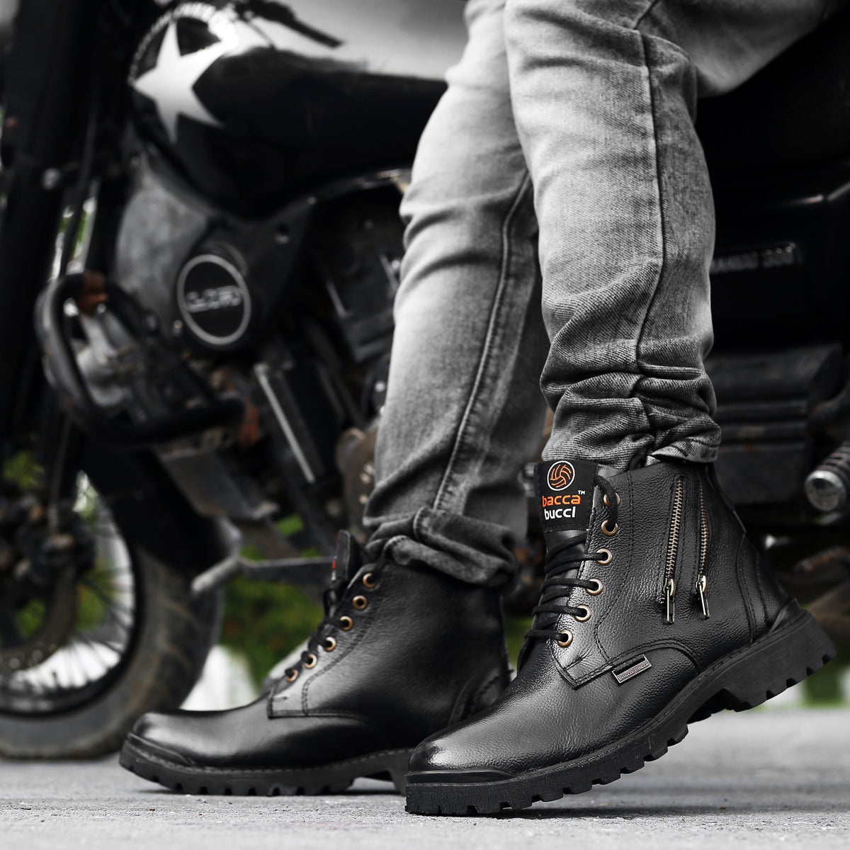 Military Boots | Bacca Bucci York | Genuine Leather Men