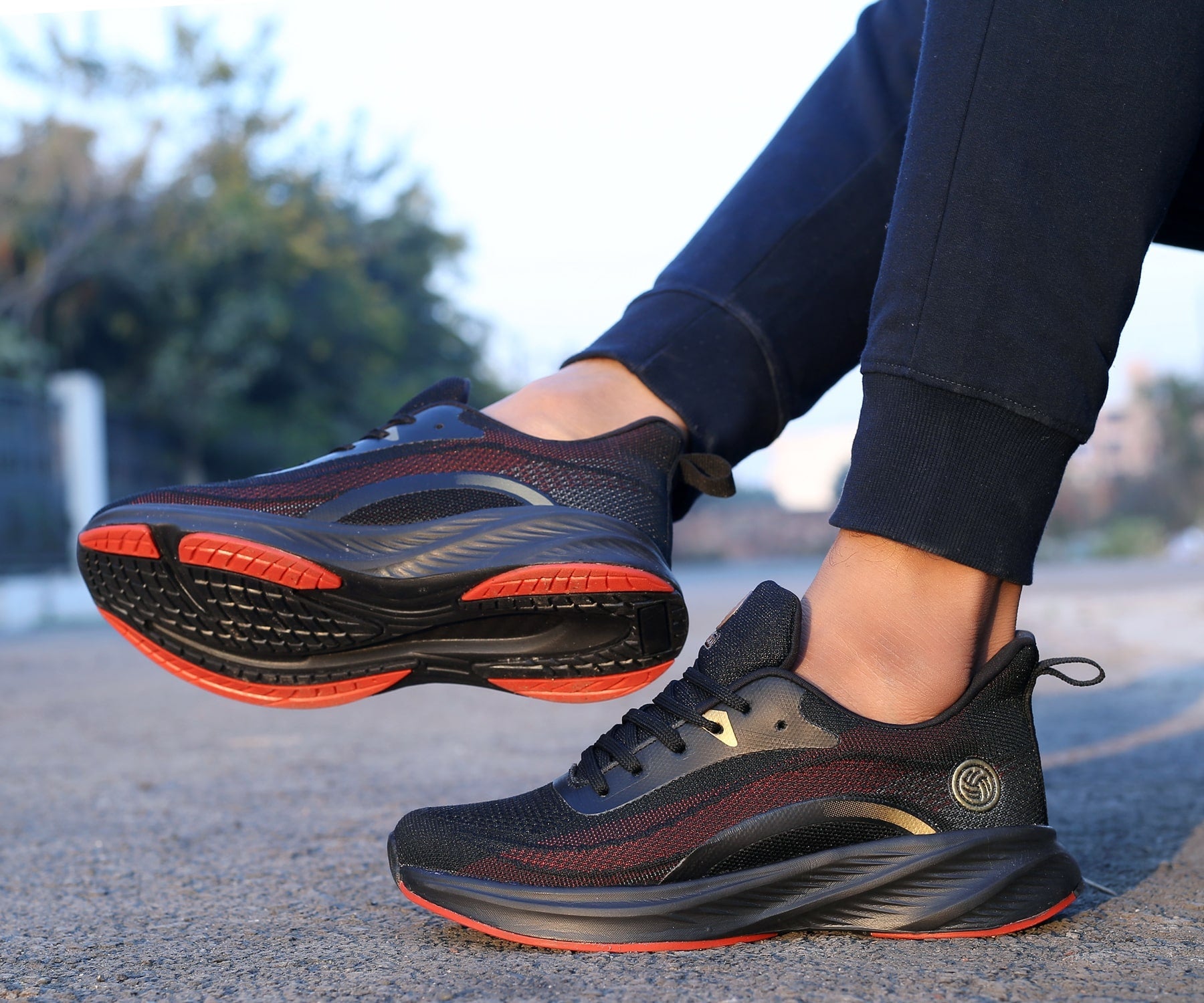 Bacca Bucci FLY Everyday Running/Training Shoe with High Abrasion Rubber Outsole with Molded EVA Sockliner