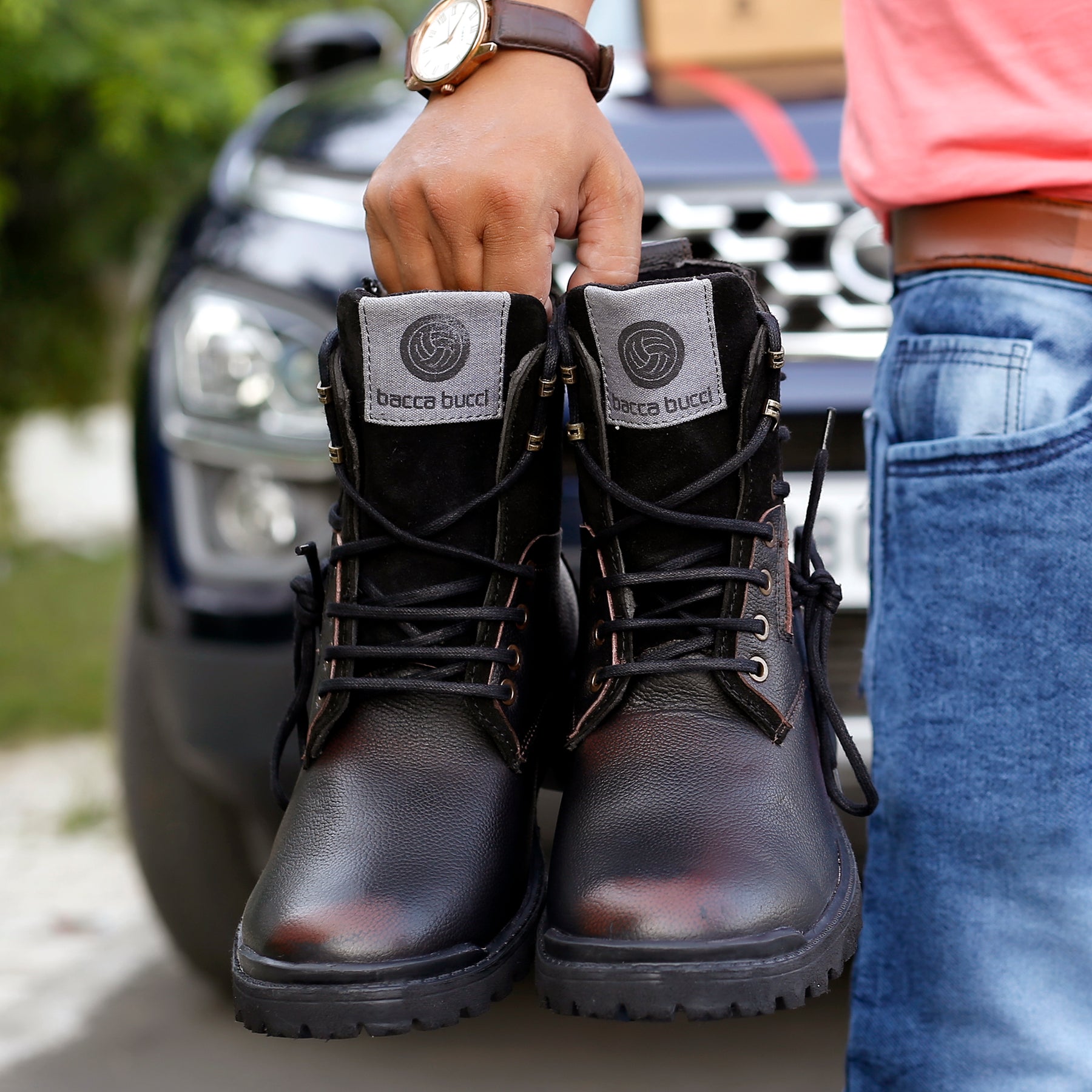 leather boots for men, mens leather combat boots, combat boots, brown boots